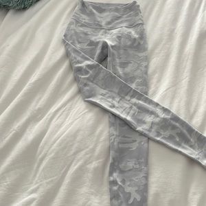 White camo leggings